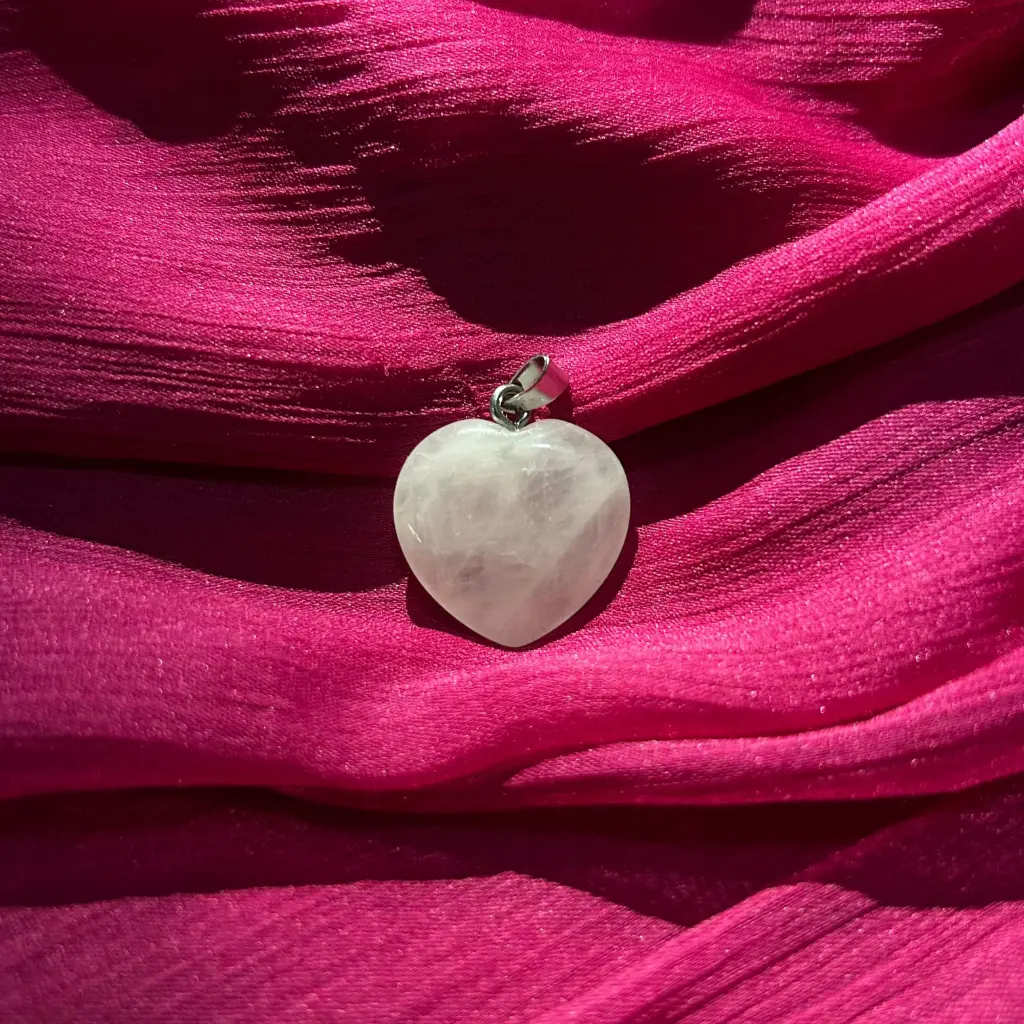Rose Quartz Heart Pendant