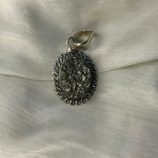 Pyrite Druzy Pendant