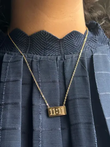 11:11 Angel Number Necklace – Gold Plated (Anti-Tarnish)